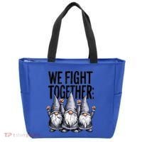 We Fight Together ParkinsonS Disease Awareness Month Gnomie Gift Tote Bag thumb 0