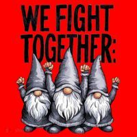 We Fight Together ParkinsonS Disease Awareness Month Gnomie Gift Santa Hat thumb 1