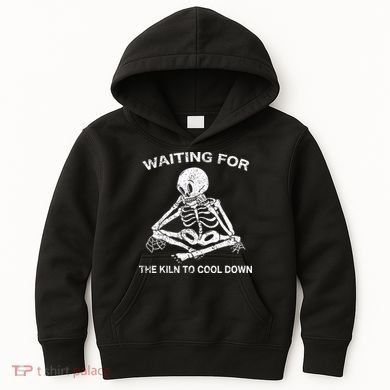 Waiting for the Kiln To Cool Down Pottery Kids Hoodie