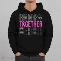 We Fight Together Breast Cancer Awareness Support Squad Hoodie thumb 0