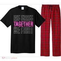 We Fight Together Breast Cancer Awareness Support Squad Pajama Set thumb 0