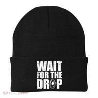 Wait For The Drop I Dubstep Bass Subwoofer Dance Music Beanie thumb 0