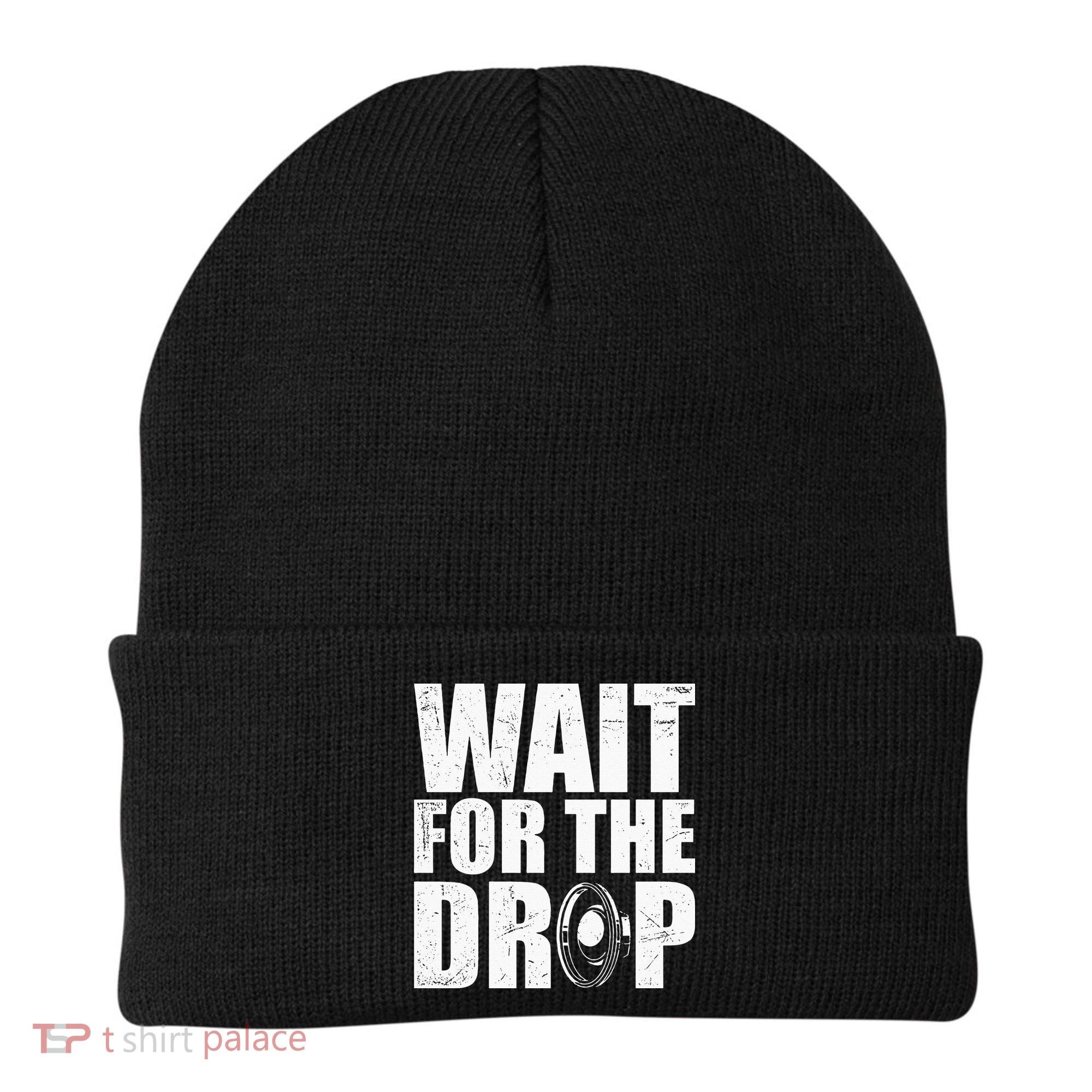 Wait For The Drop I Dubstep Bass Subwoofer Dance Music Beanie
