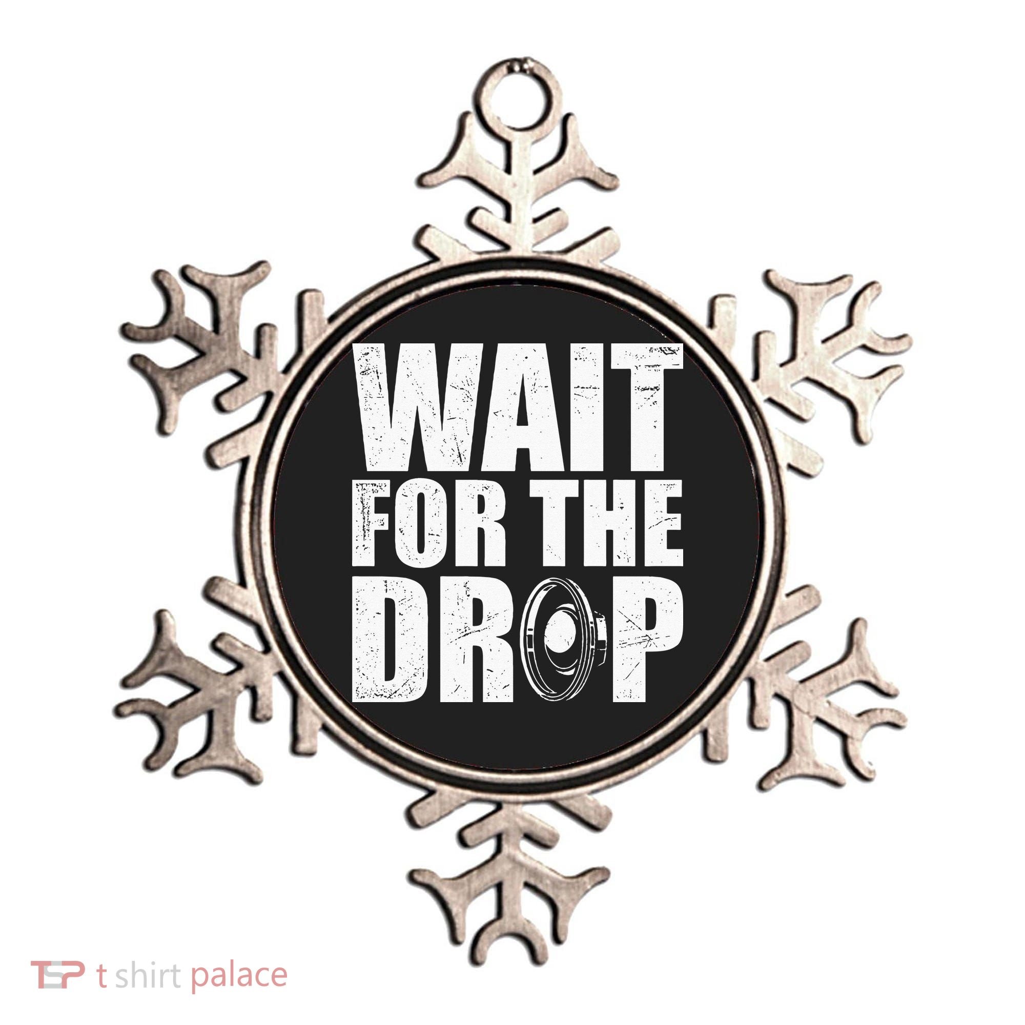 Wait For The Drop I Dubstep Bass Subwoofer Dance Music Ornament