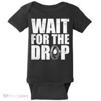 Wait For The Drop I Dubstep Bass Subwoofer Dance Music Baby Bodysuit thumb 0