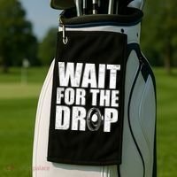 Wait For The Drop I Dubstep Bass Subwoofer Dance Music Golf Towel thumb 2