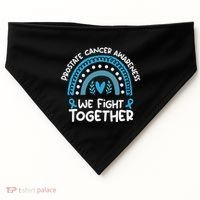We Fight Together Prostate Cancer Awareness Prostate Cancer USA-Made Doggie Bandana thumb 0