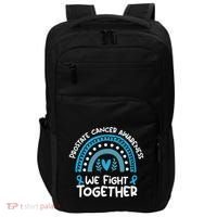 We Fight Together Prostate Cancer Awareness Prostate Cancer Impact Tech Backpack thumb 0