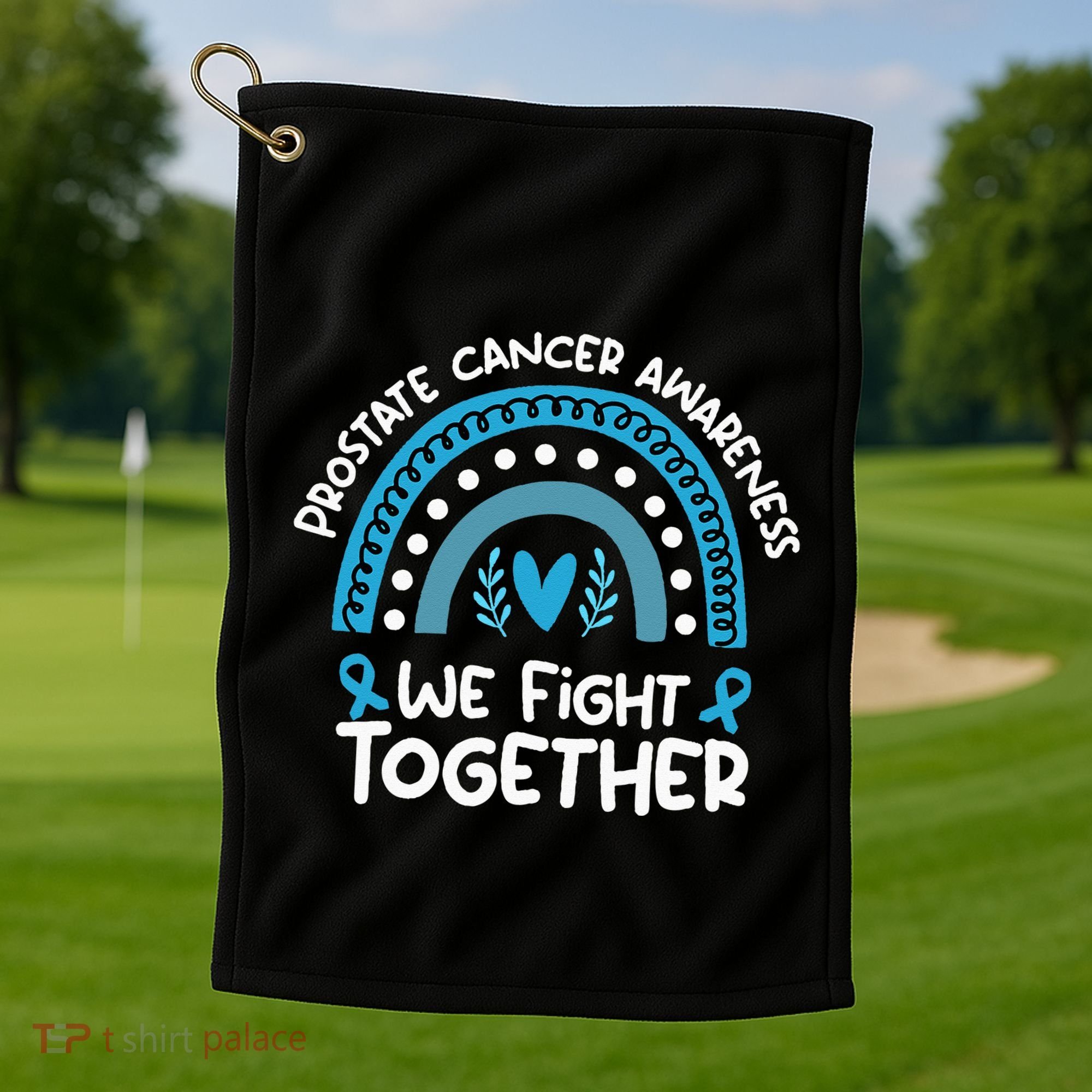 We Fight Together Prostate Cancer Awareness Prostate Cancer Golf Towel