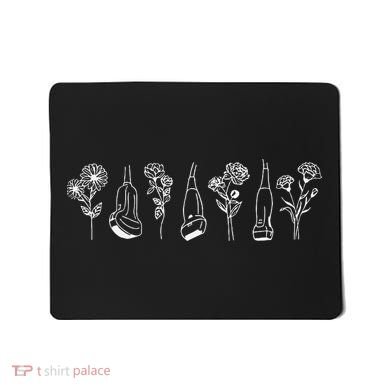 Women Floral Ultrasound Tech Sonographer Sono Tech Grad Mousepad