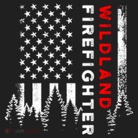 Wildland Firefighter Us Flag Fire Beanie thumb 2