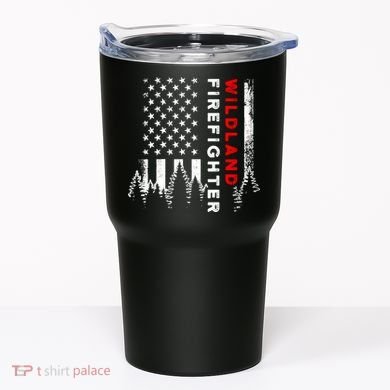 Wildland Firefighter Us Flag Fire Tumbler
