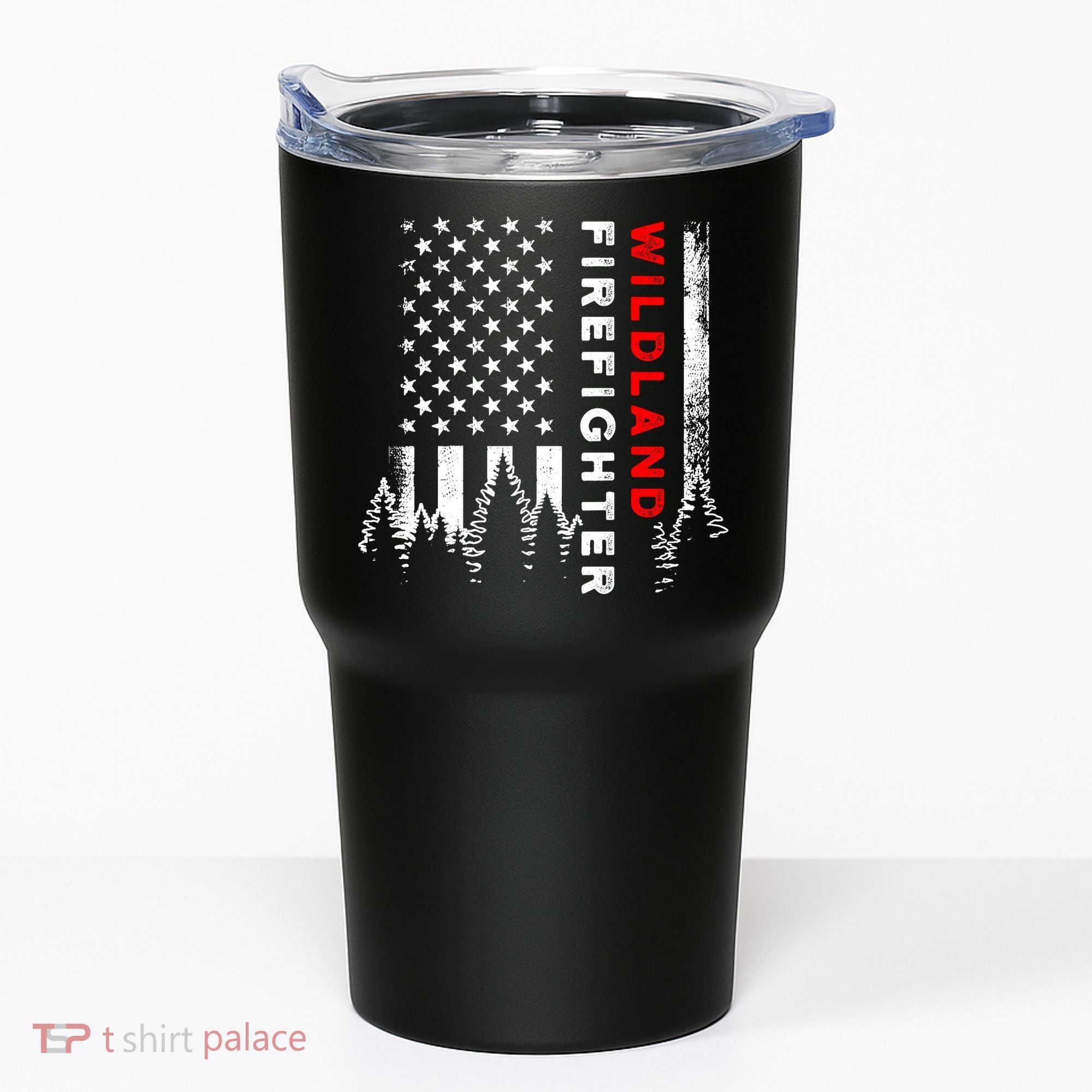 Wildland Firefighter Us Flag Fire Tumbler