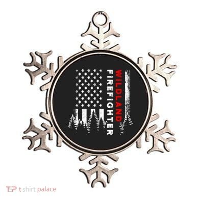 Wildland Firefighter Us Flag Fire Ornament