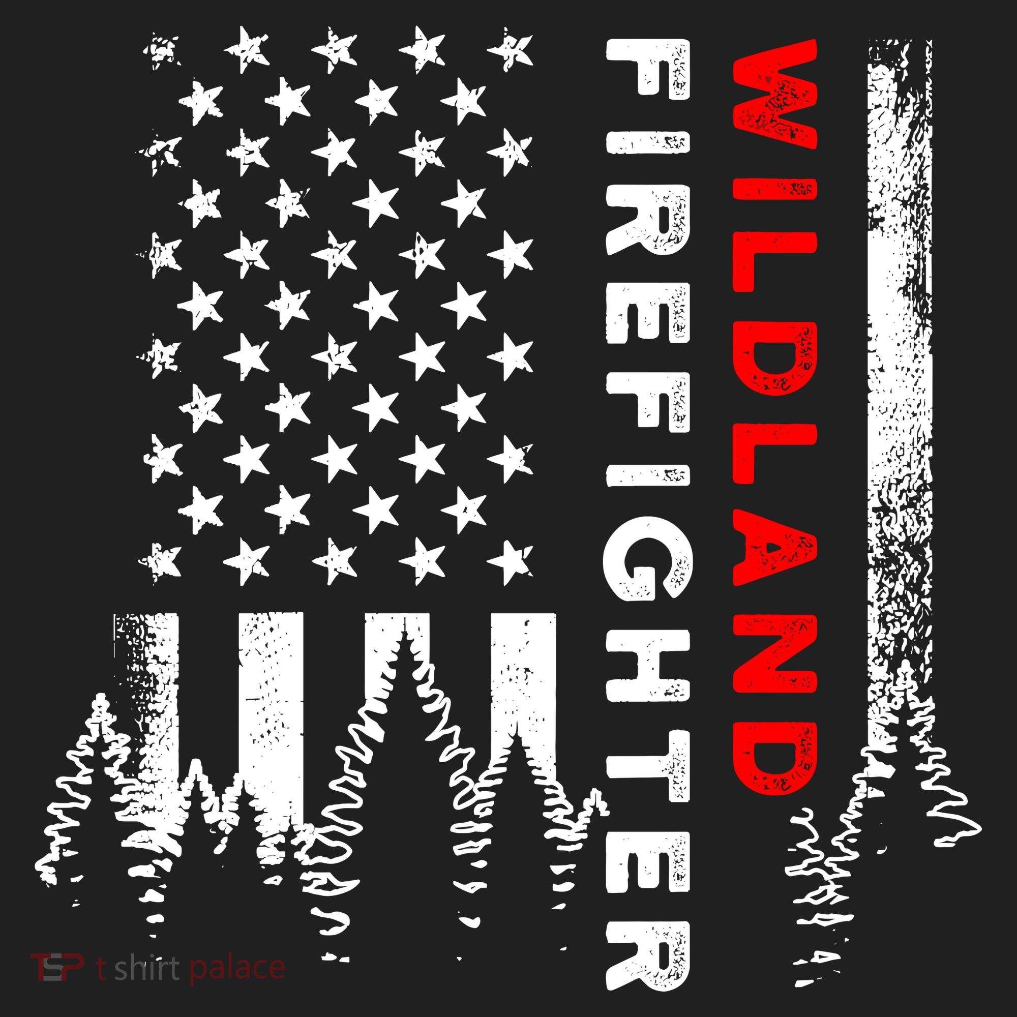 Wildland Firefighter Us Flag Fire Hat