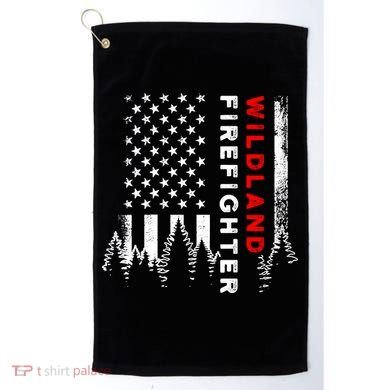 Wildland Firefighter Us Flag Fire Golf Towel