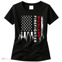 Wildland Firefighter Us Flag Fire Women's T-Shirt thumb 0
