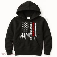 Wildland Firefighter Us Flag Fire Kids Hoodie thumb 0