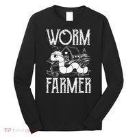 Worm Farmer Vermiculture Gardening funny Farming Long Sleeve Shirt thumb 0