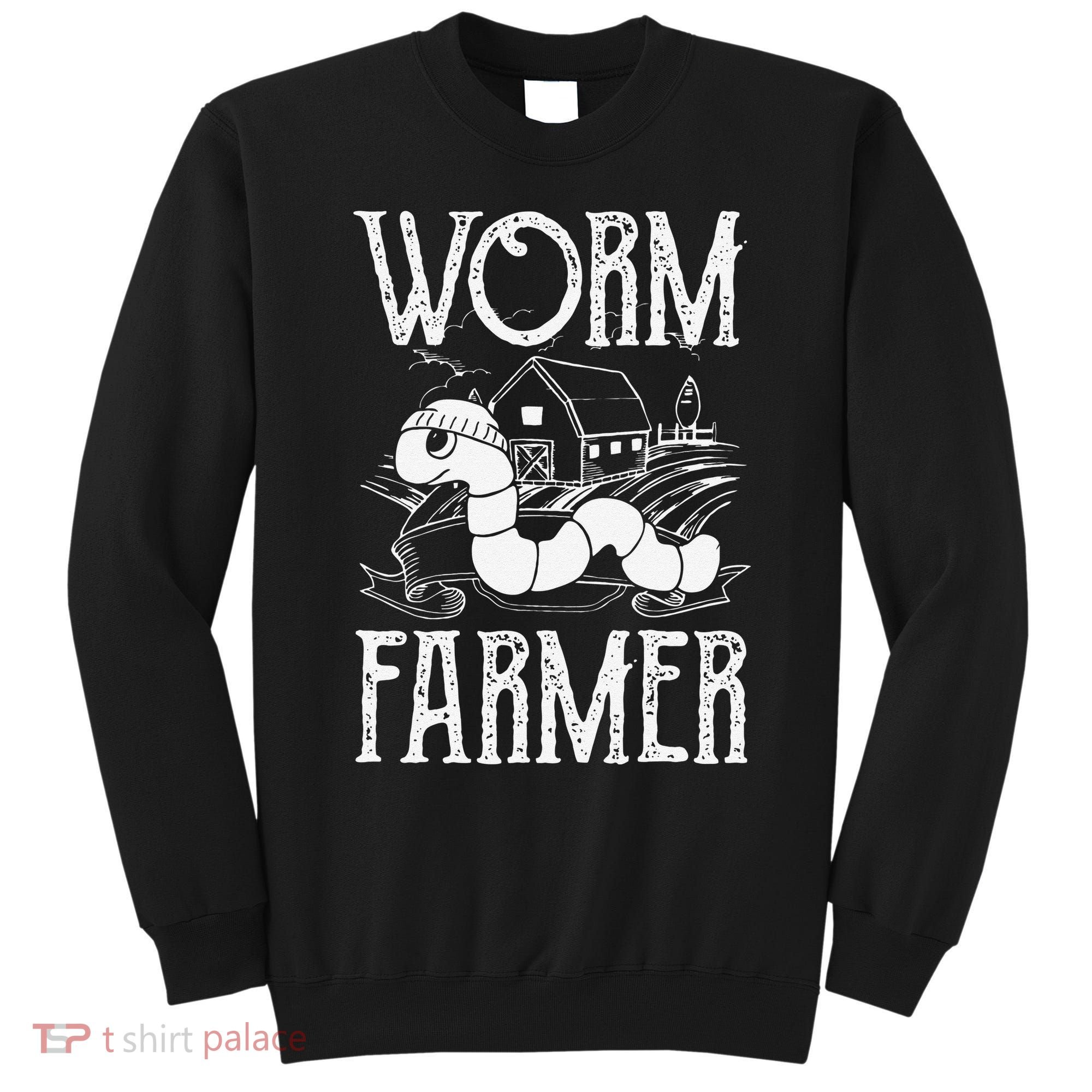Worm Farmer Vermiculture Gardening funny Farming Sweatshirt