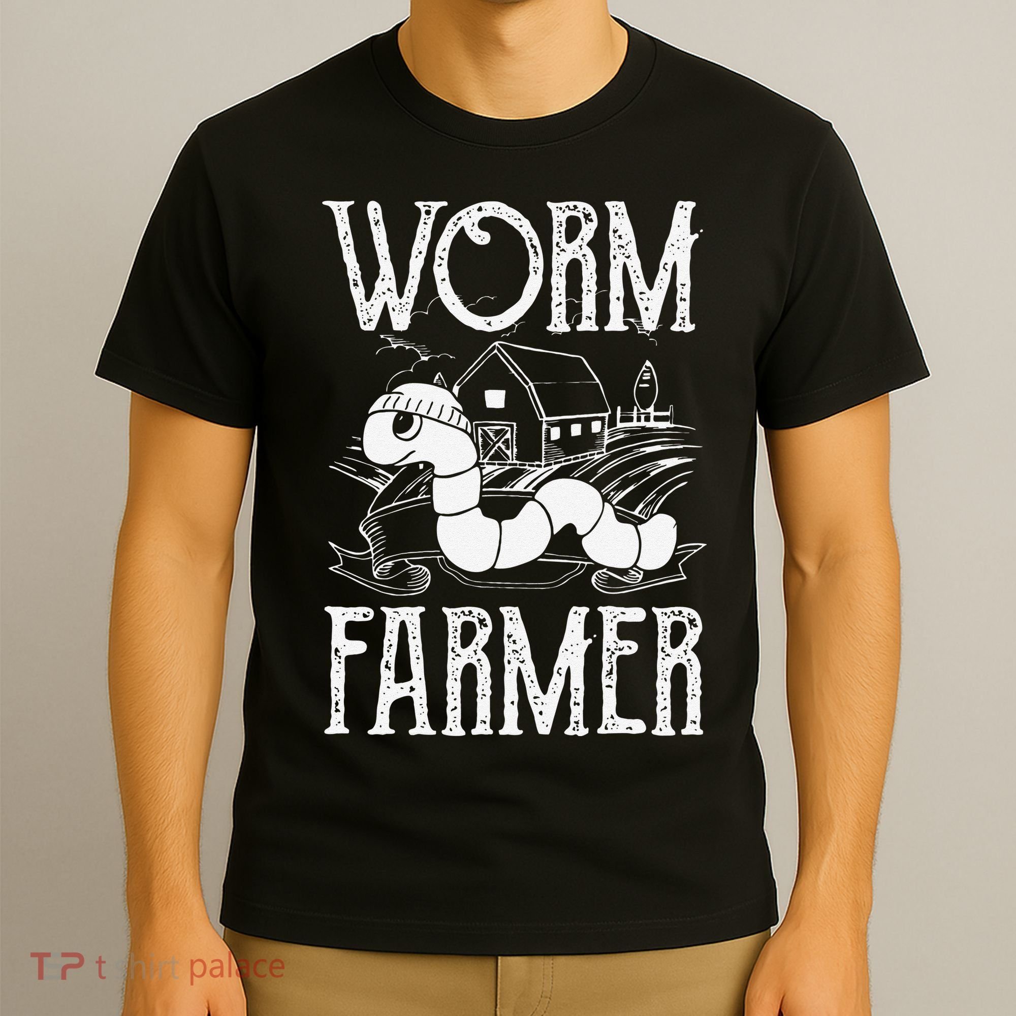 Worm Farmer Vermiculture Gardening funny Farming T-Shirt