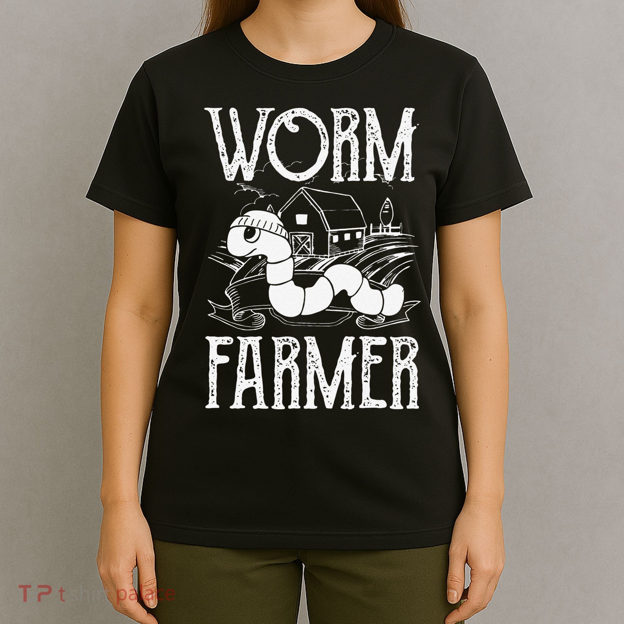 Worm Farmer Vermiculture Gardening funny Farming T-Shirt