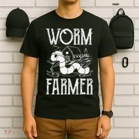 Worm Farmer Vermiculture Gardening funny Farming T-Shirt thumb 6