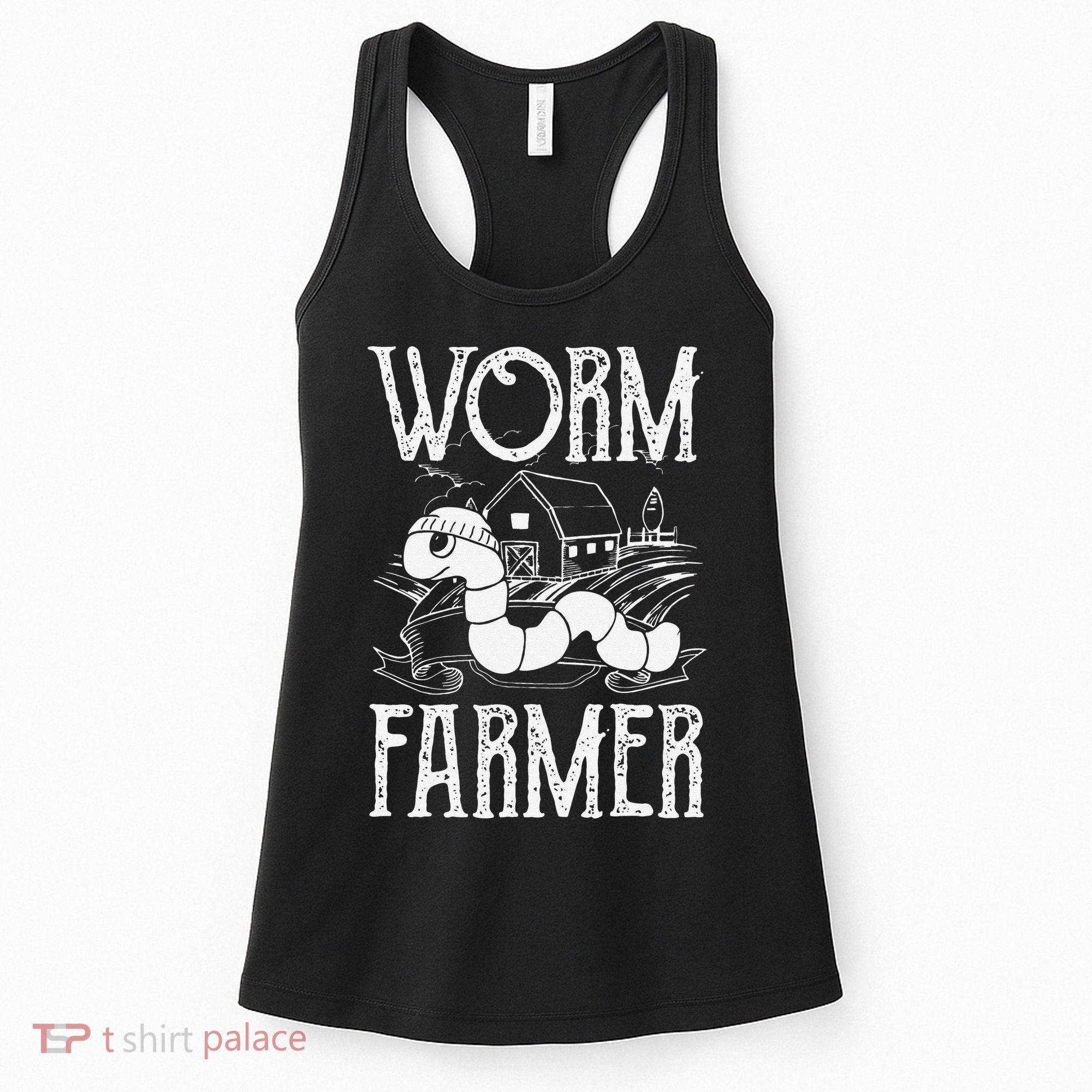 Worm Farmer Vermiculture Gardening funny Farming Women's Tank Top