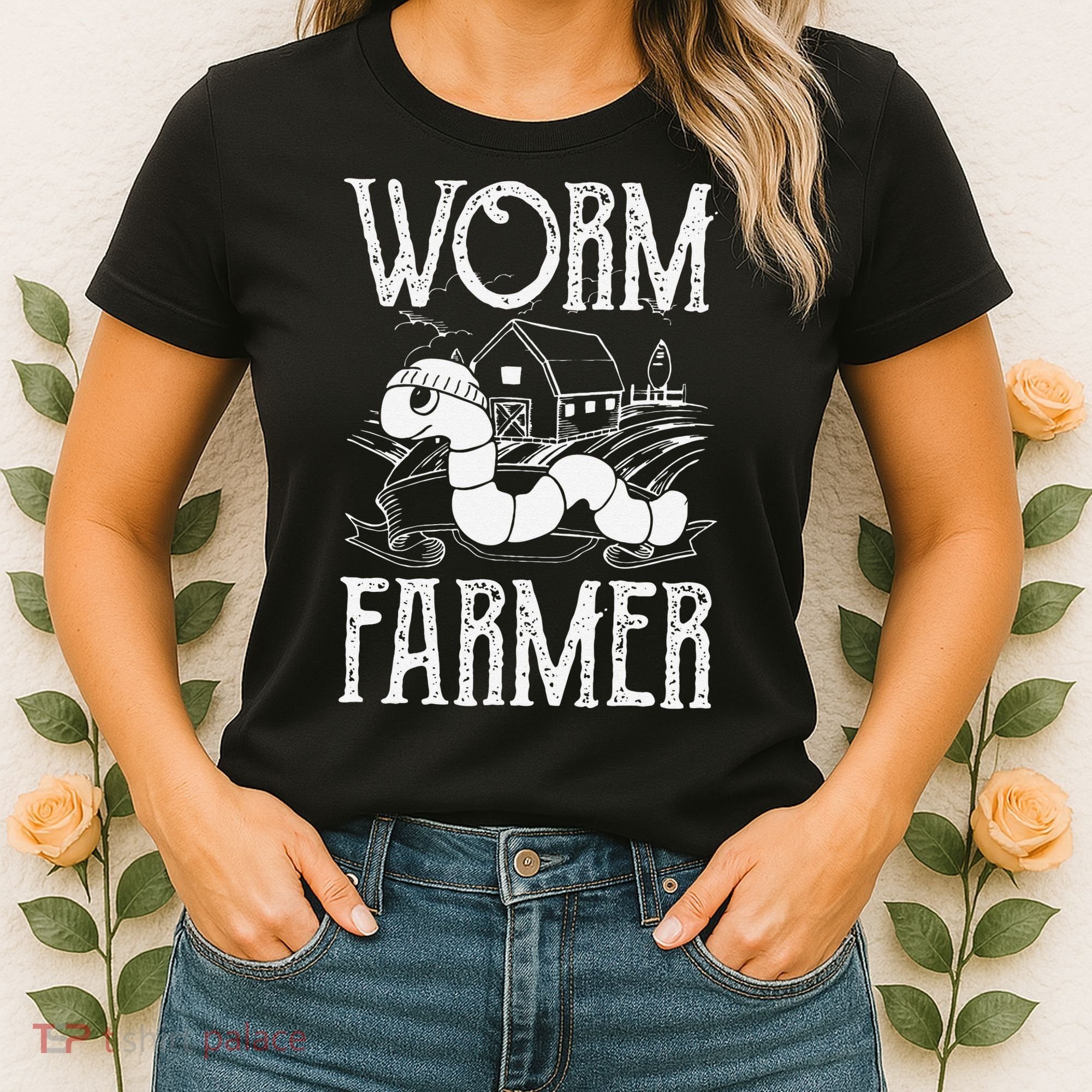Worm Farmer Vermiculture Gardening funny Farming Women's T-Shirt