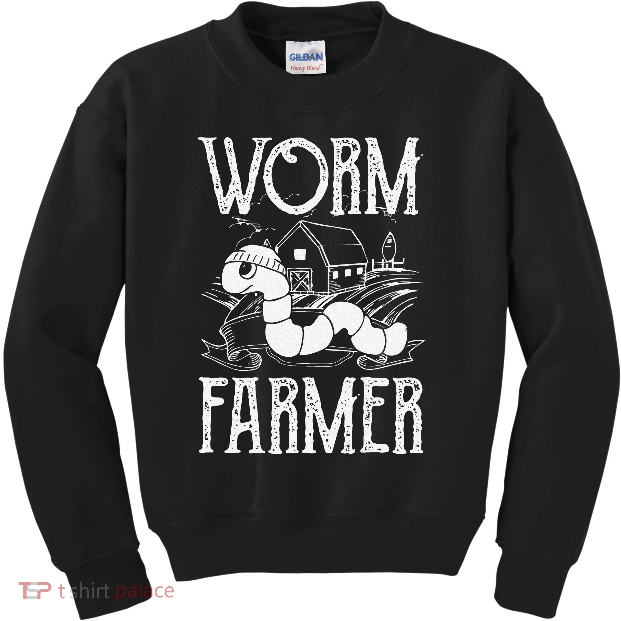 Worm Farmer Vermiculture Gardening funny Farming Kids Sweatshirt