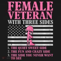 Womens Female Veteran With Three Sides Women Veteran Mother Grandma Women's Tank Top thumb 5