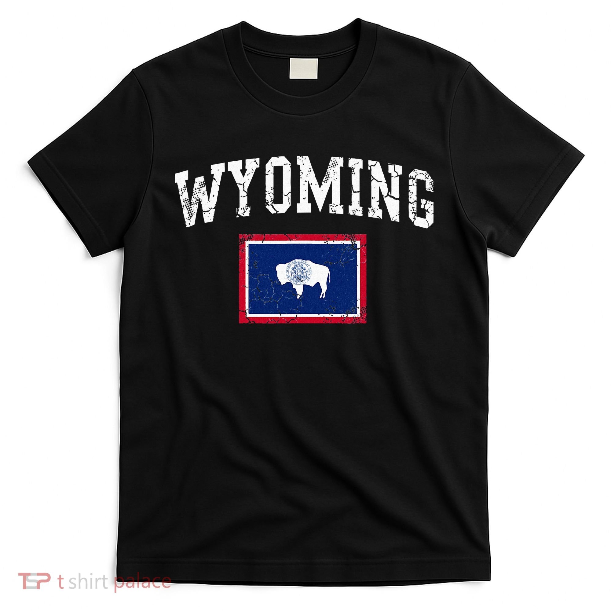 Wyoming Flag Vintage Fade T-Shirt