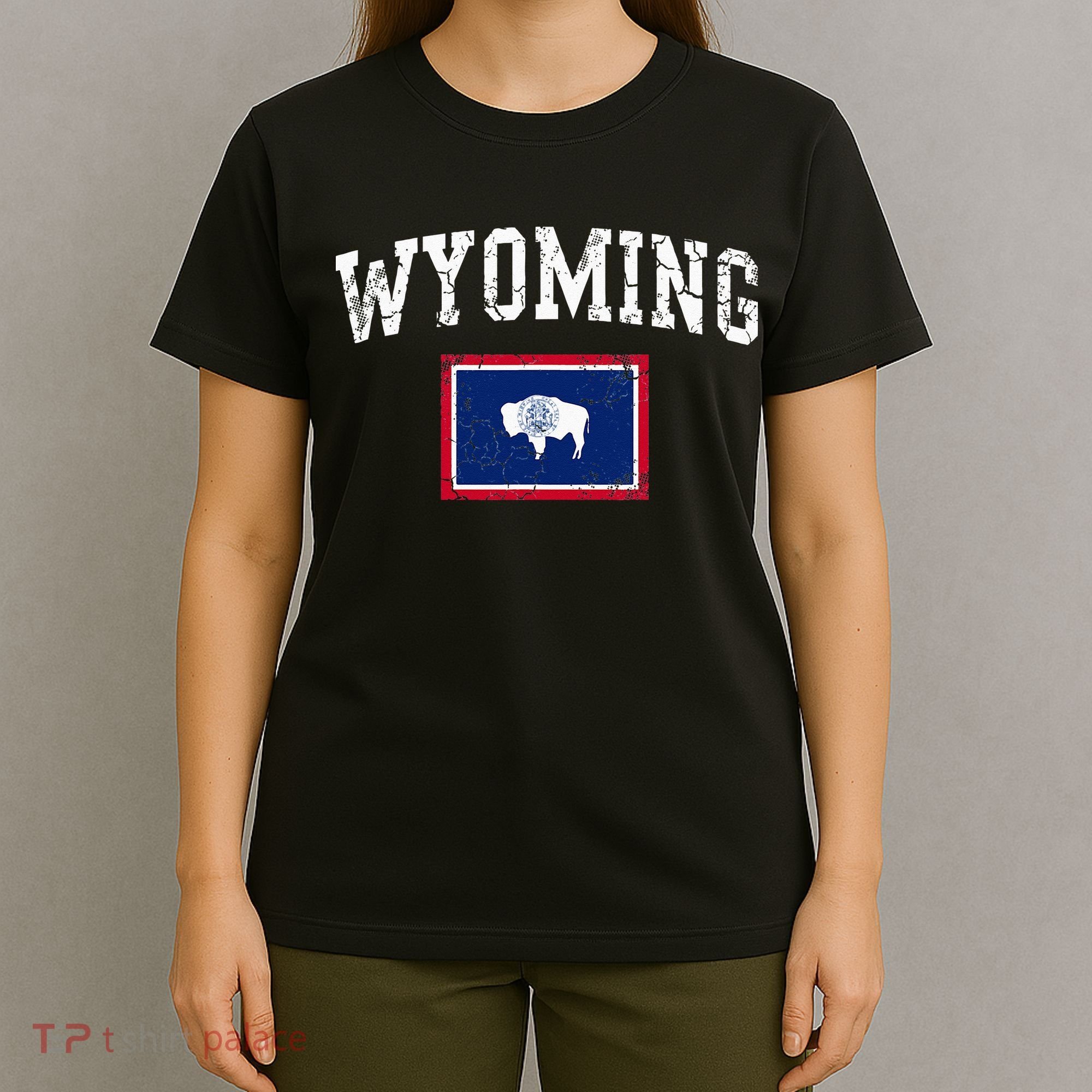 Wyoming Flag Vintage Fade T-Shirt