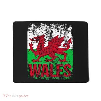 WALES Flag Vintage Distressed WALES Mousepad