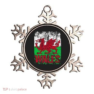 WALES Flag Vintage Distressed WALES Ornament