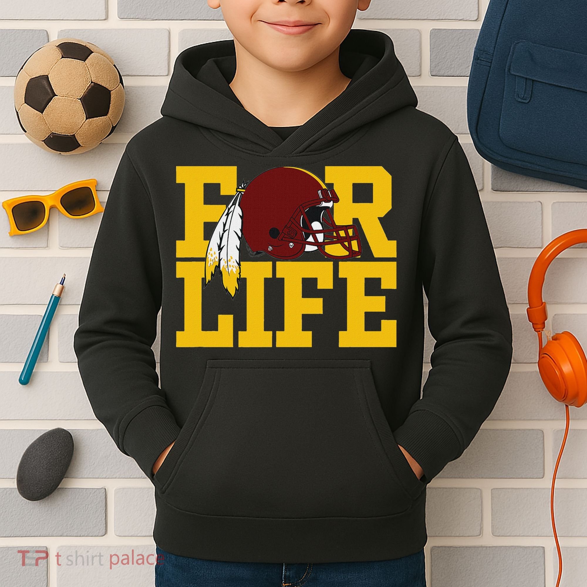 Washington Feather Kids Hoodie