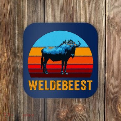 Weldebeest Funny Welder Wildebeest Coaster