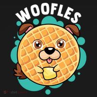 Woofles Funny Waffle Dog Lover Pun Foodie Graphic Joke Gift Women's Hoodie thumb 2