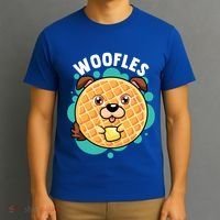 Woofles Funny Waffle Dog Lover Pun Foodie Graphic Joke Gift T-Shirt thumb 3