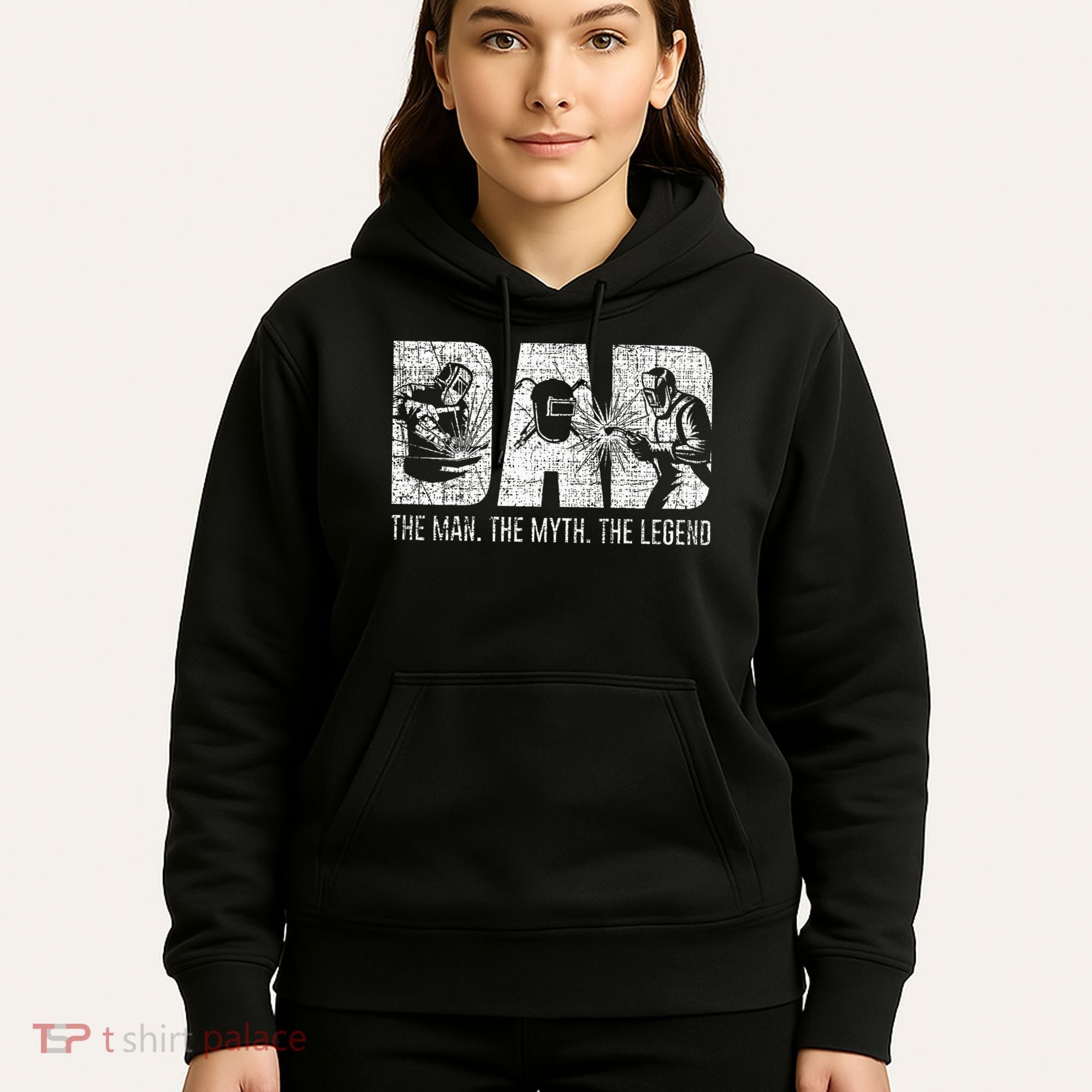 Welder Funny Welding Dad Man Myth Legend Father Hoodie