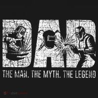 Welder Funny Welding Dad Man Myth Legend Father Sweatshirt thumb 3