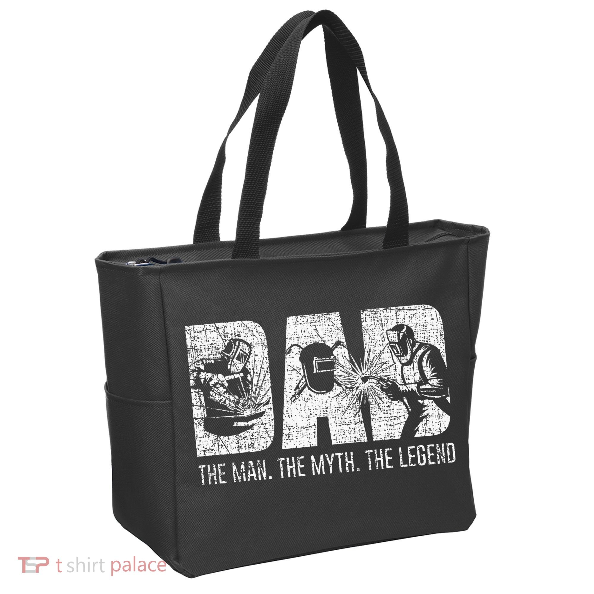Welder Funny Welding Dad Man Myth Legend Father Tote Bag