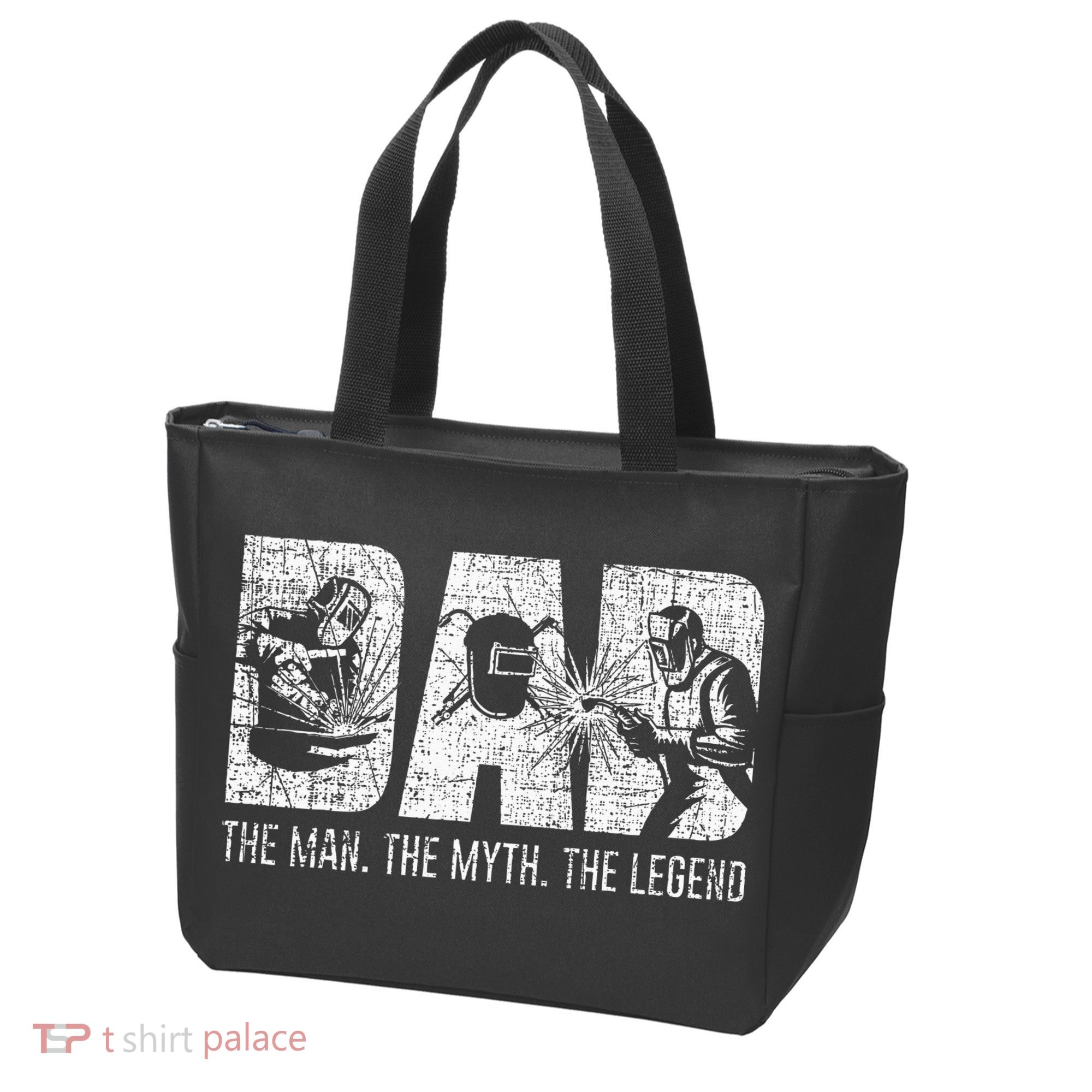 Welder Funny Welding Dad Man Myth Legend Father Tote Bag