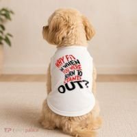 Why Fit When You Were Born To Stand Out Quote Doggie Tank thumb 2
