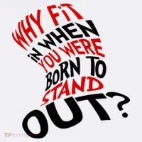 Why Fit When You Were Born To Stand Out Quote Women's Hoodie thumb 2