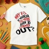 Why Fit When You Were Born To Stand Out Quote Kids T-Shirt thumb 3