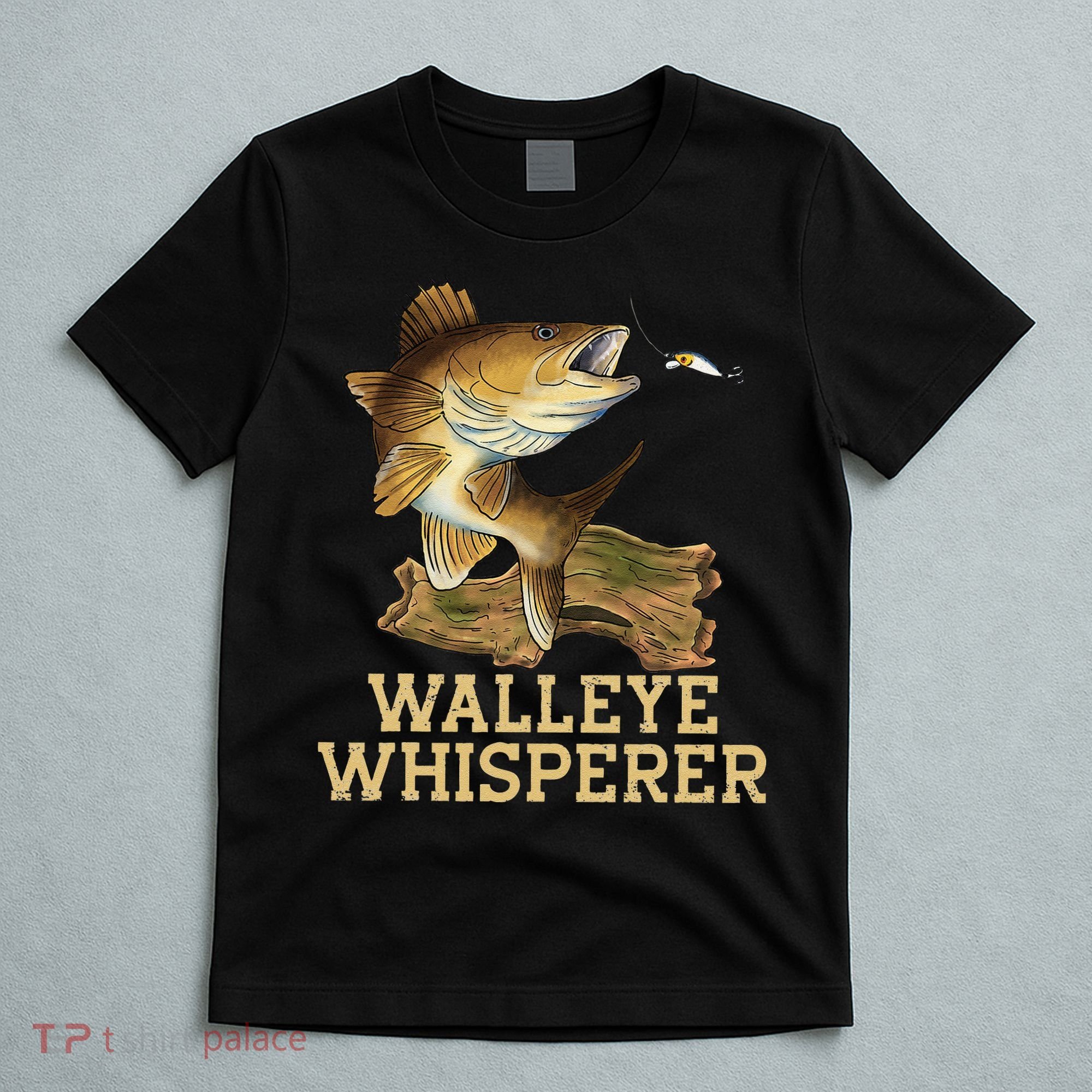 Walleye Fishing Walleye Whisperer Fishing Lure T-Shirt