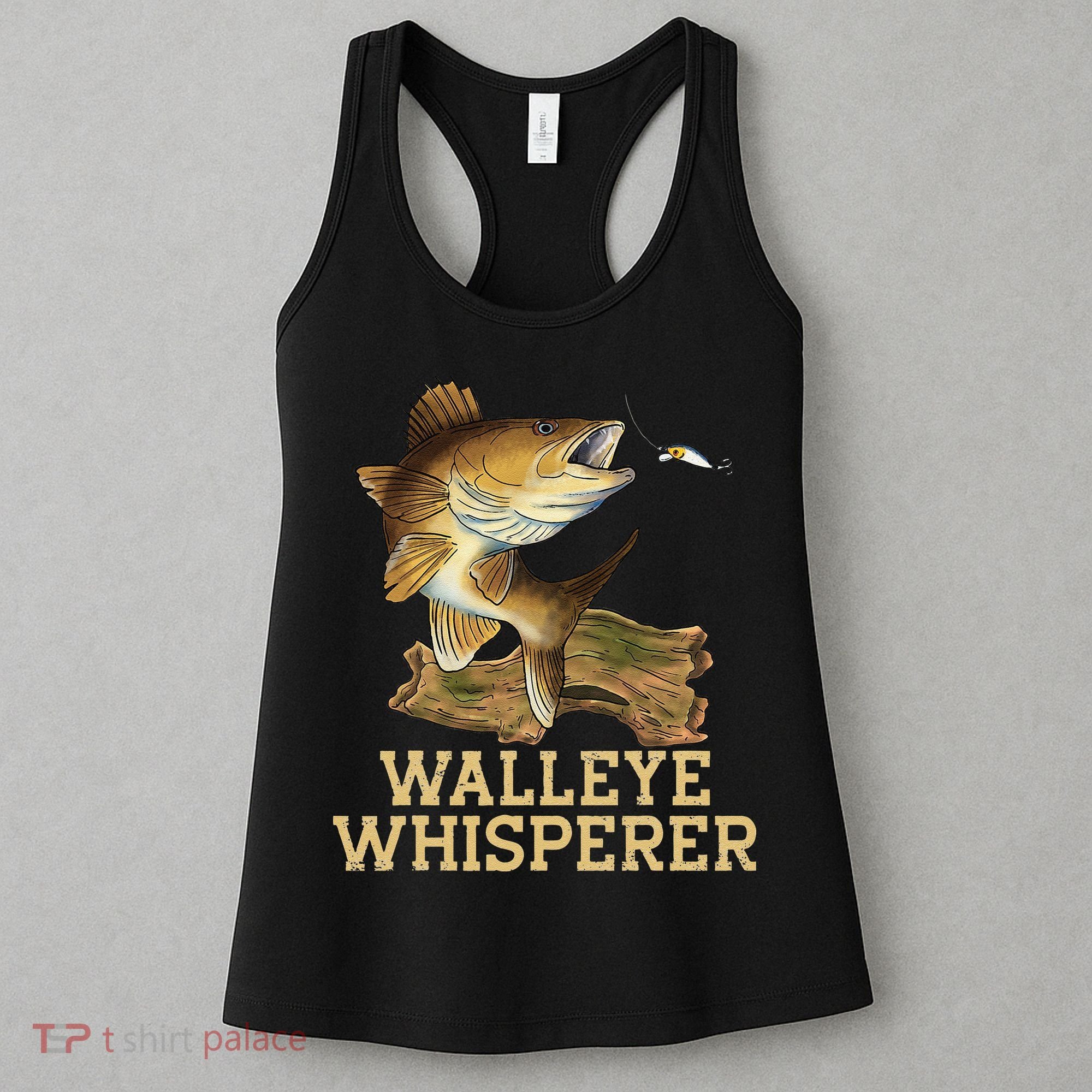 Walleye Fishing Walleye Whisperer Fishing Lure Women's Tank Top
