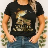 Walleye Fishing Walleye Whisperer Fishing Lure Women's T-Shirt thumb 2