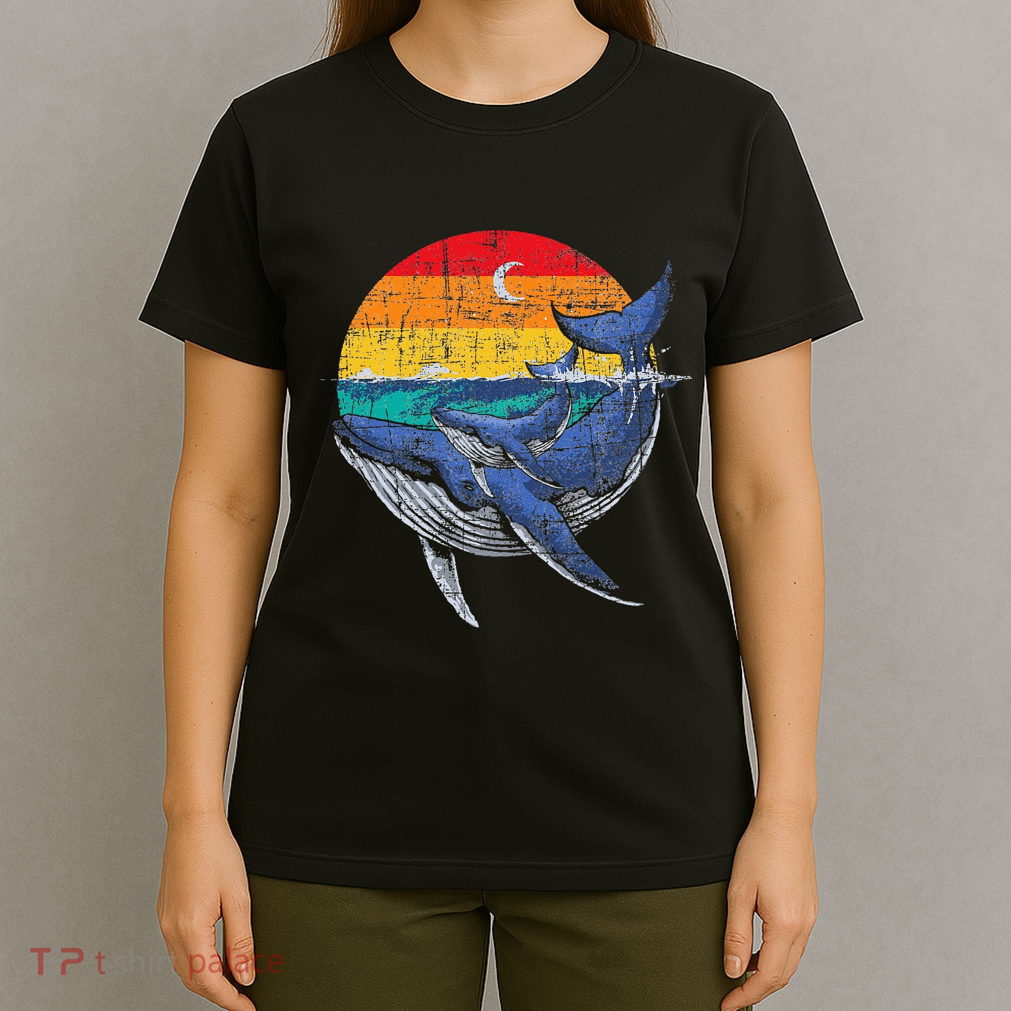 Whale Family Whale Lover Whales Aquarist Marine Biologist T-Shirt